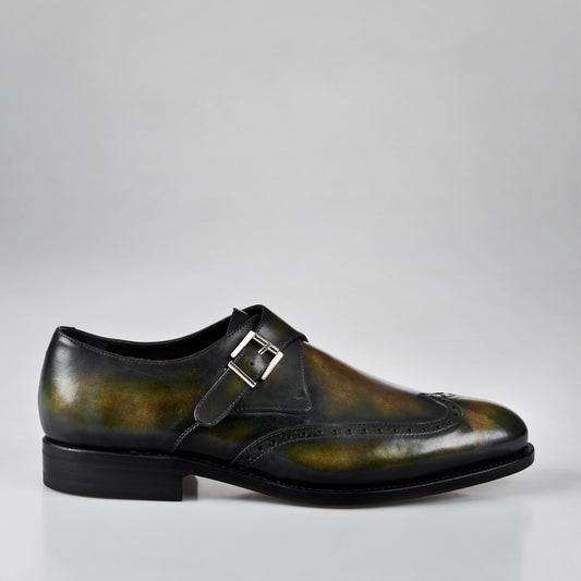 Single Monk Green Patina