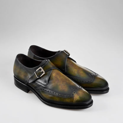 Single Monk Green Patina