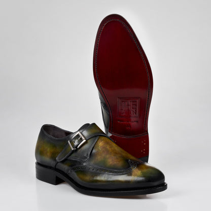 Single Monk Green Patina