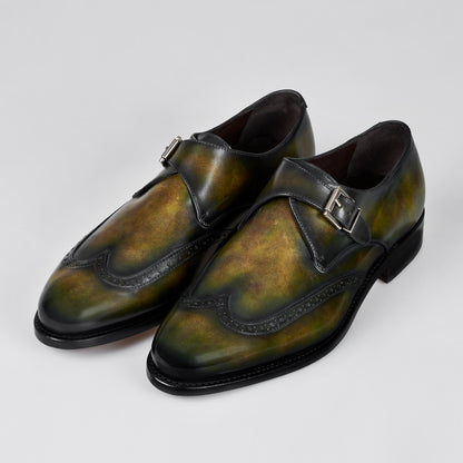 Single Monk Green Patina