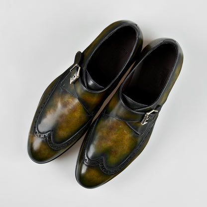 Single Monk Green Patina